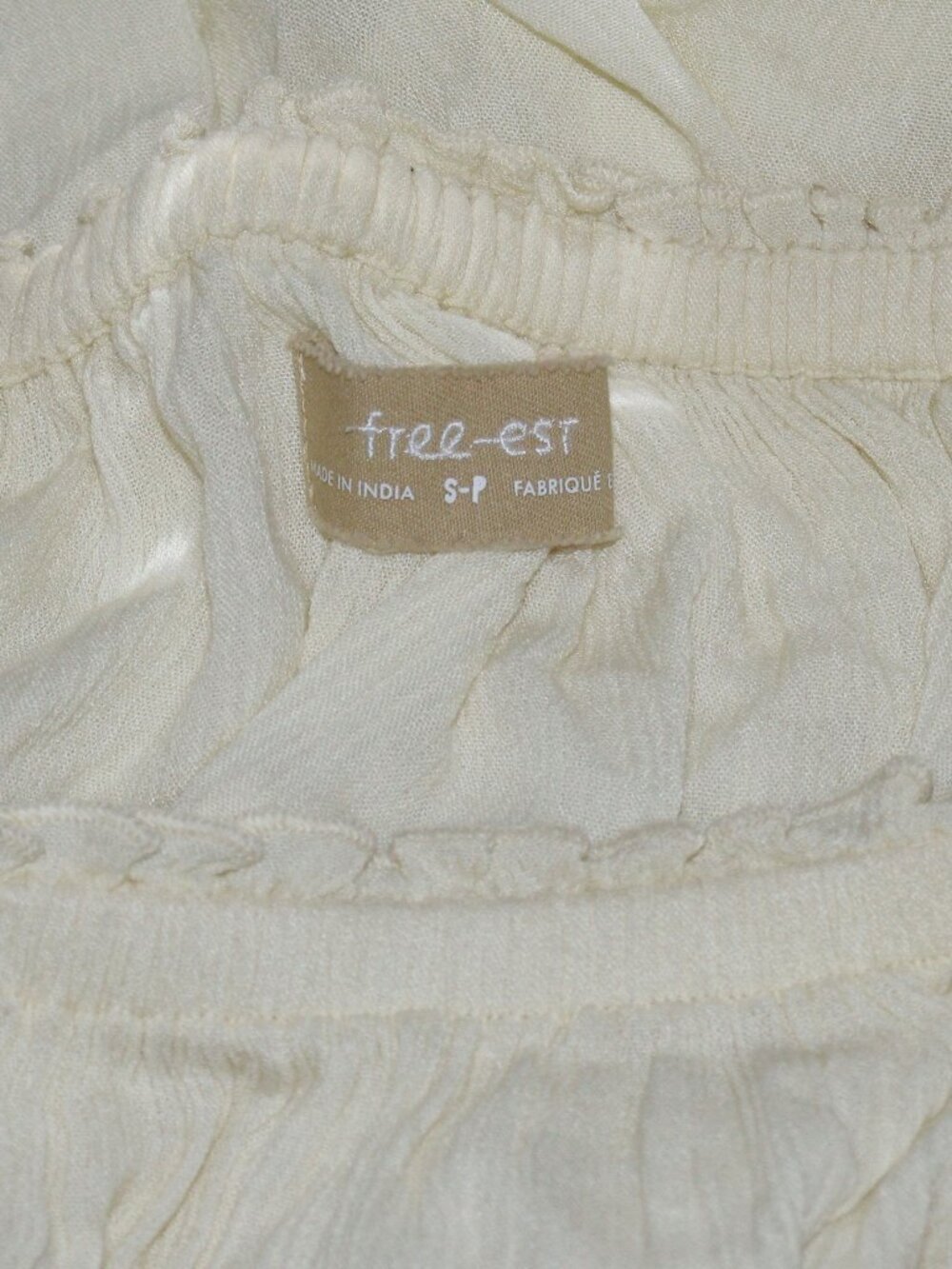 Free People Free-Est Jolie Mini Skirt Gauzey Tiered Ruffle Trim S - Picture 7 of 7